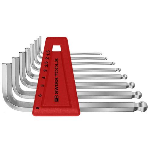 PB SWISS TOOLS 212H-8 Ball Head Hex Key Set (No Pack)