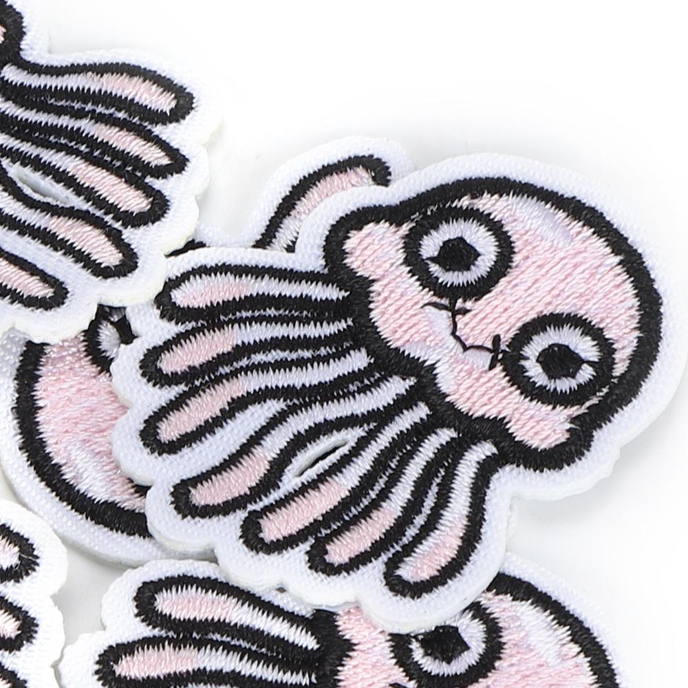 10Pcs Repair Decor Embroidery Patches Strong Adhesive Iron On Patches Vivid Cloth Stickers  For Hats