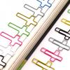 50 Pcs Journal Paper Clips Crosses Shaped Paper Clip Bookmarks Metal Paperclips Creative Planner Clips for Office