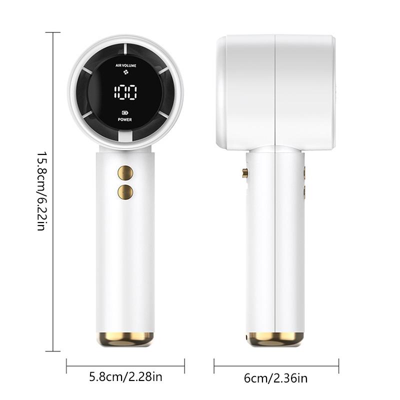 100 Speed High-speed Handheld Fan Usb Rechargeable Mini Portable Charging Turbo Fan Desktop Small Fan Outdoors Travel