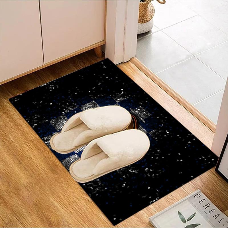 Giron-de Football Crest Printed Office Carpet Chair Cushion Entryway Rug, Rugs for Living Room, Bedroom Christmas gifts