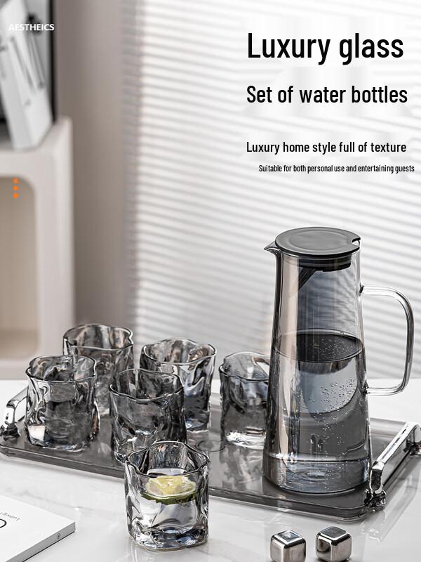 Heat-Resistant Glass Water Pitcher Set