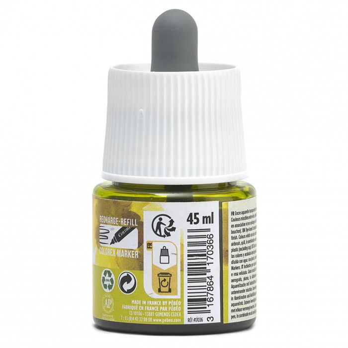 Watercolor Ink - PEBEO - Colorex - 45 Ml - Chartreuse Color - Mixed