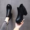 British Style Platform High-heeled Thin Thick-heeled Women's Boots 2025 Autumn and Winter New Fashion Versatile and Comfortable Martin Boots Women
