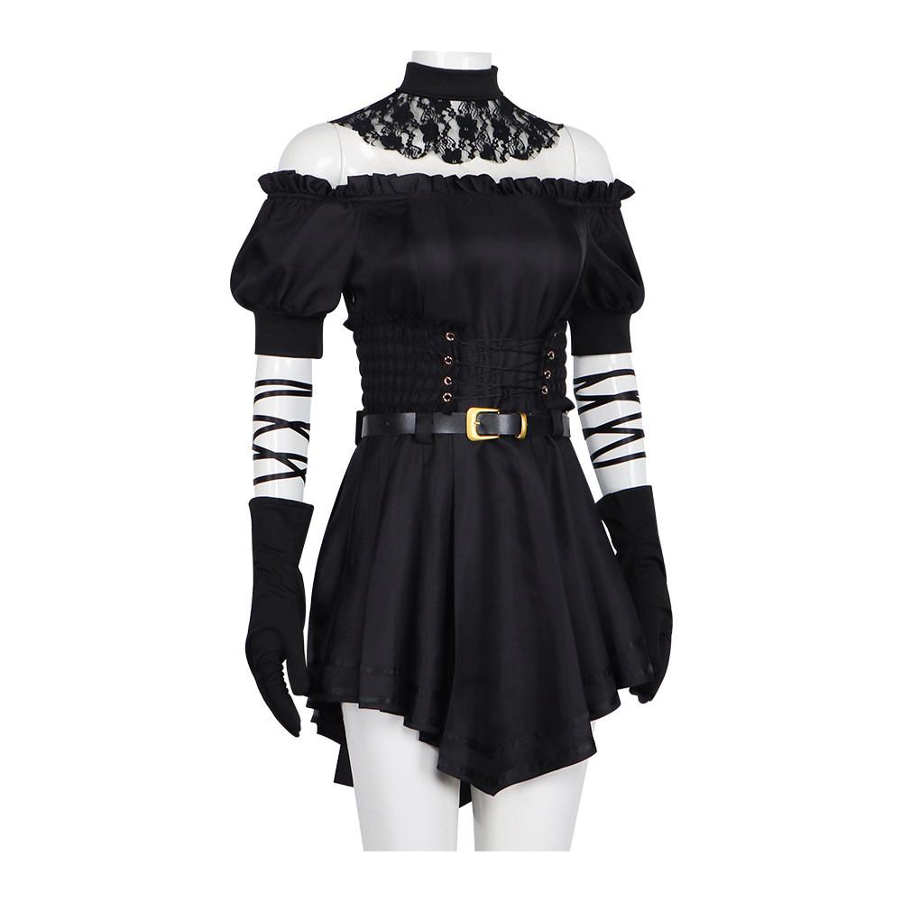 Grok Virtual Girl Halloween Cosplay Costume With Short Skirt For Anime Game Fans