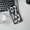New 3D Flame pattern Hollow Slim Phone Case for iPhone 17 16 15 14 13 12 11 Pro Max 16E 15 14 16 Plus 17 Air Shockproof Cover