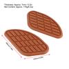 Pair of Motorcycle Fuel Tank Traction Pad Protector Vintage Universal Knee Grip DecalsBrown