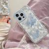 Spring and summer full screen small floral application Apple 11Promax mobile phone case 11pro feather puff case IMD fine hole