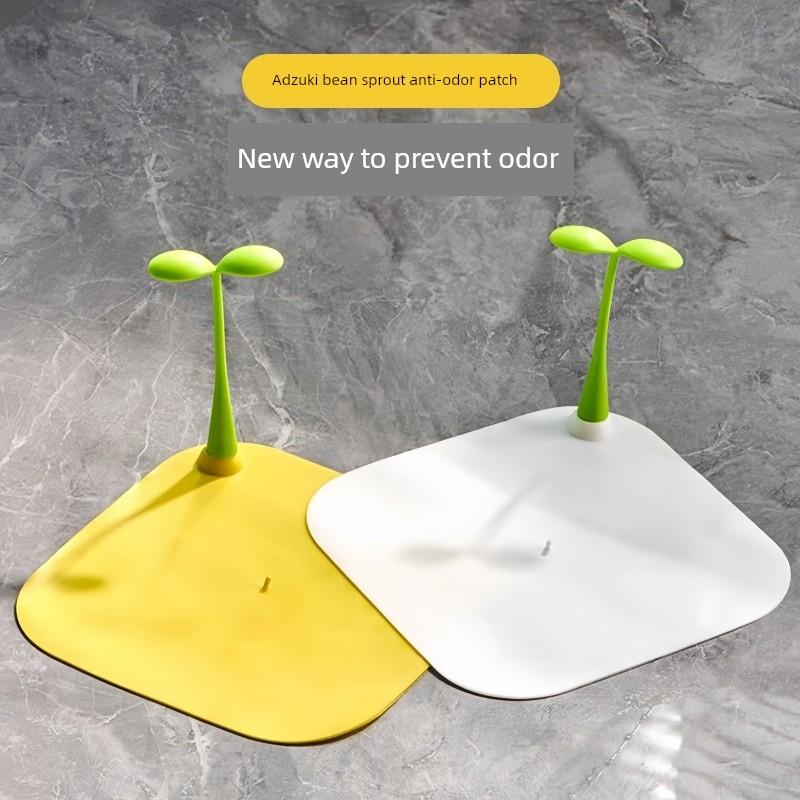 Bean Sprout Drain Deodorizer Pad, Anti-Clogging Silicone Seal Cover for Bathroom, Anti-Insect and Anti-Odor Device