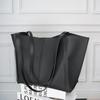 Big Black Shoulder Bags for Women Large Hobo Shopper Bag Solid Color Quality Soft Leather Crossbody Handbag Lady Travel Tote Bag