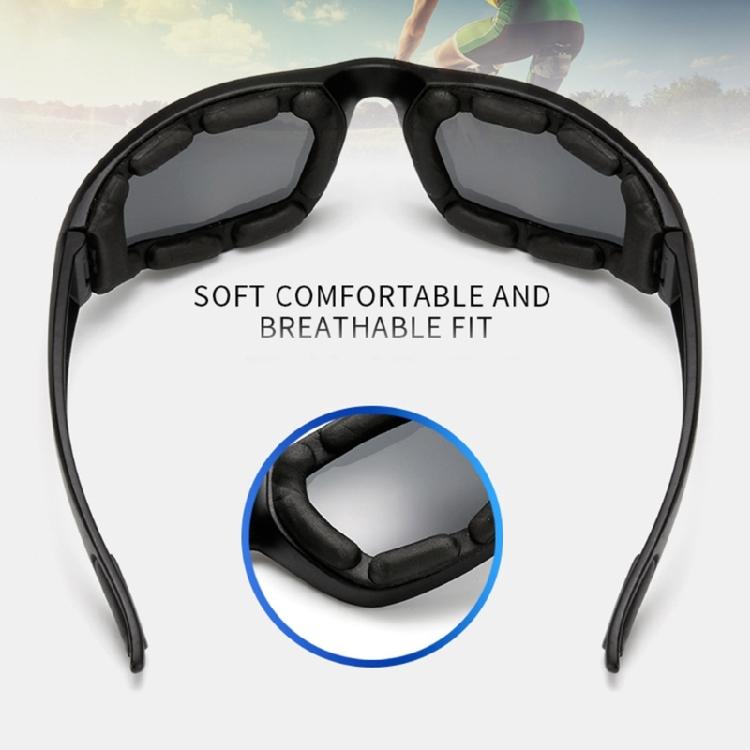 Fahrradsonnenbrille mit Schwammpolsterung UV-beständig Herren Damen Sonnenbrille