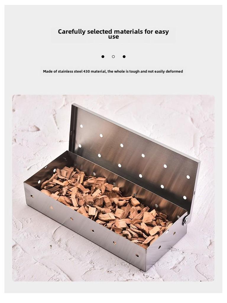 Fumoir en acier inoxydable pour barbecue, idéal pour les grillades et la viande fumée en extérieur