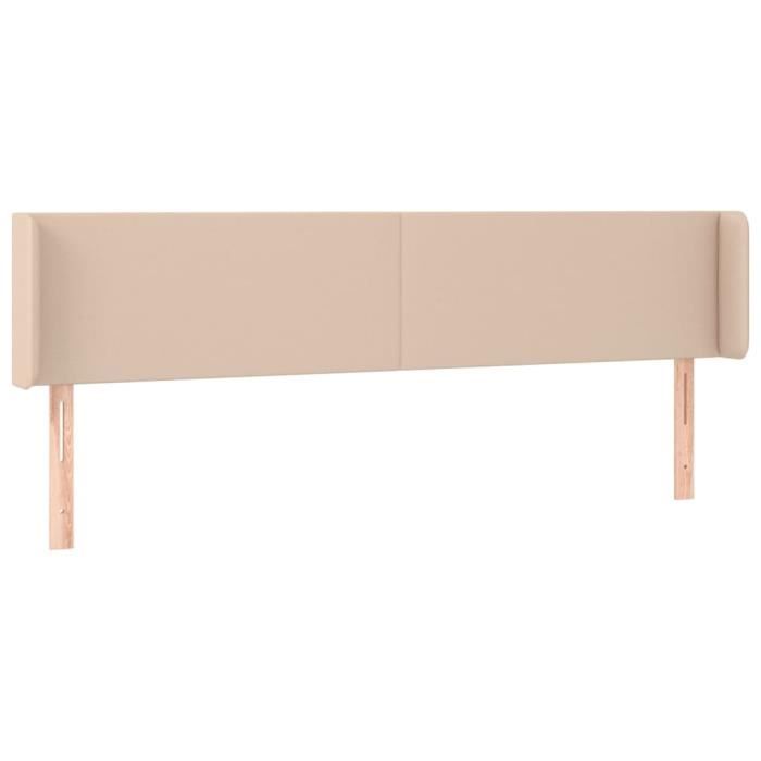 VidaXL Tête de lit avec oreilles Cappuccino 183x16x78-88 cm Similicuir3118595