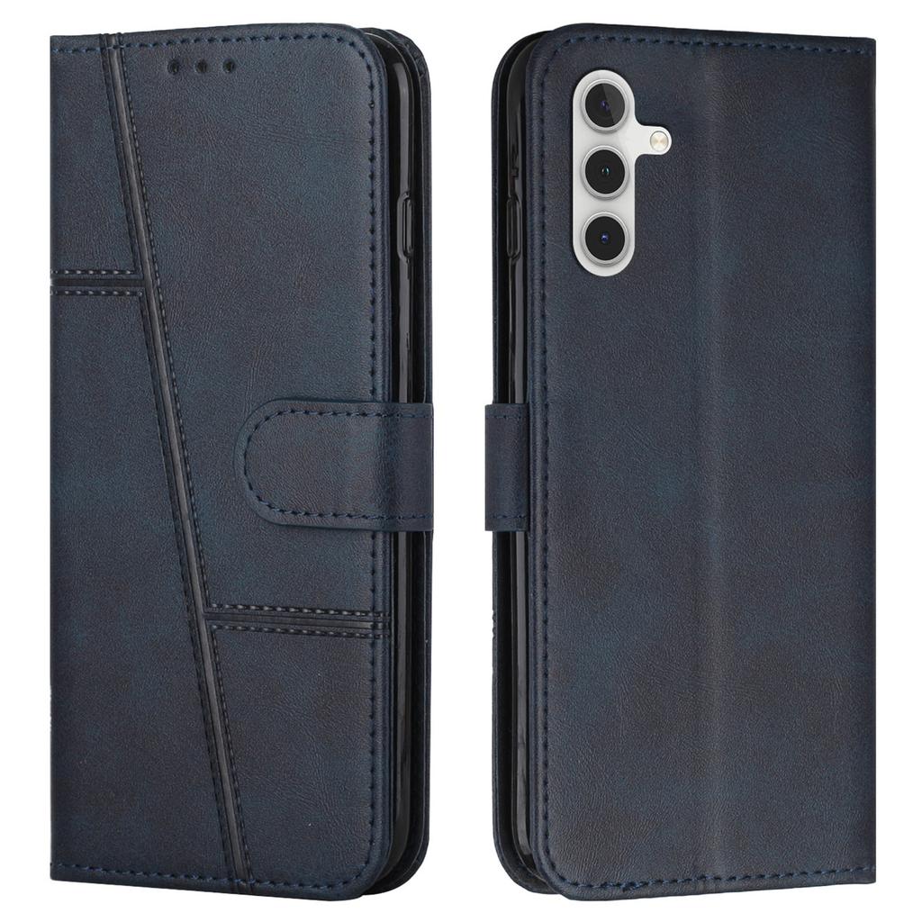 For Samsung Galaxy S25 FE Leather Phone Case Foldable Stand Wallet Flip Cover with Strap