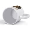 11oz Weiße Keramiktasse mit glattem Griff und beidseitig bedruckter Beschichtung, ideal für Kaffee, Tee und die tägliche Trinkpause