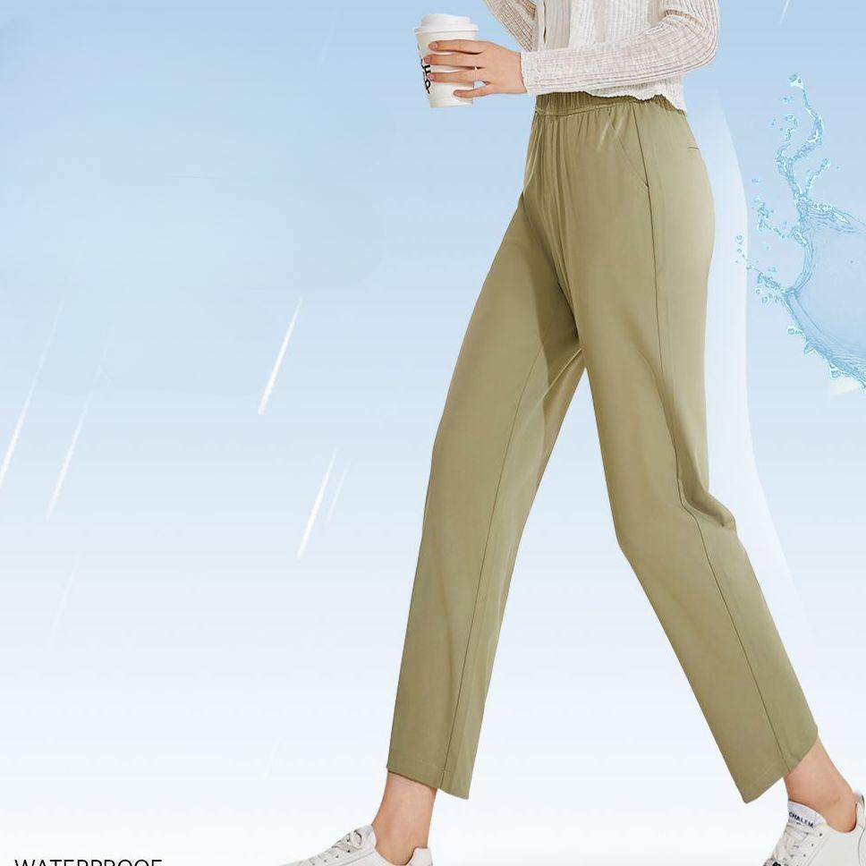 Dámské kalhoty volné barvy Cool Feeling Quick Dry Ležérní kalhoty s kapsami Chinos