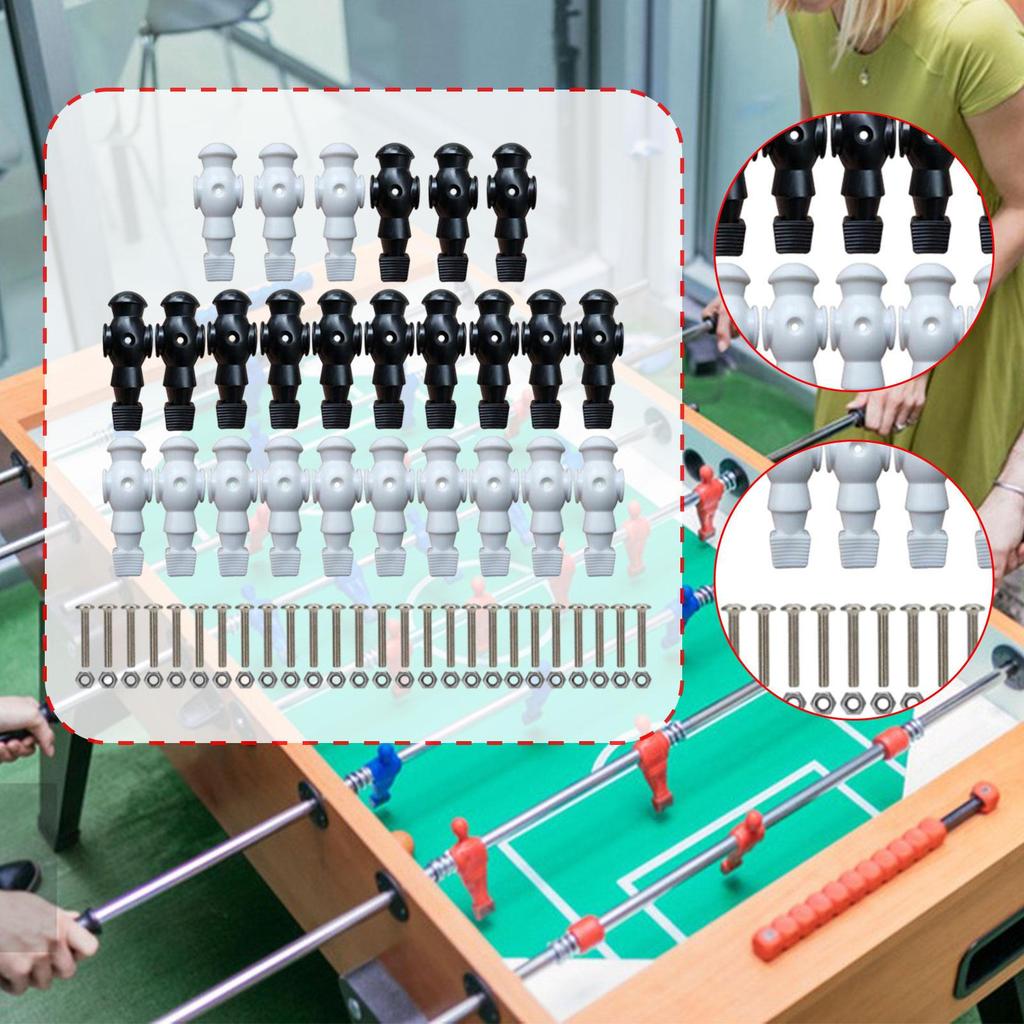 26 Stück Tischfußballspielerfiguren für Tischfußballzubehör