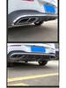 Stainless Steel Black Quad Exhaust Tips for Mercedes-Benz CLA (20 Models)