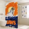 J-JAWS Movie 1pc Pattern Shower Curtain Plus Hooks Waterproof Machine Washable Polyester Fabric Abstract