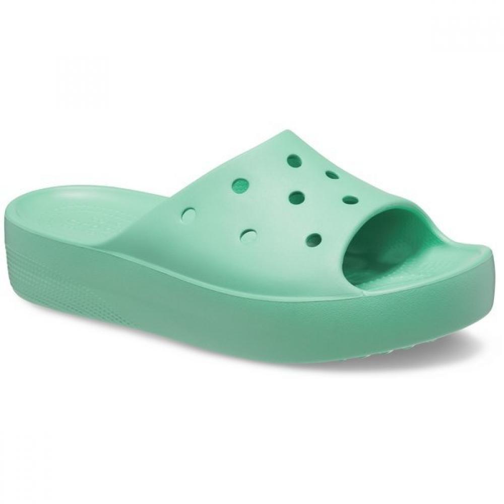 Crocs Classic Platform Slide Jade Stone 208180 3ug W7(240)