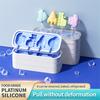 Healthy Many Ship Silicone Ice Cream Mold Easy Popsicle Mold Reusable Ice Cream Bar Pop Molds For DIY Making in Summer