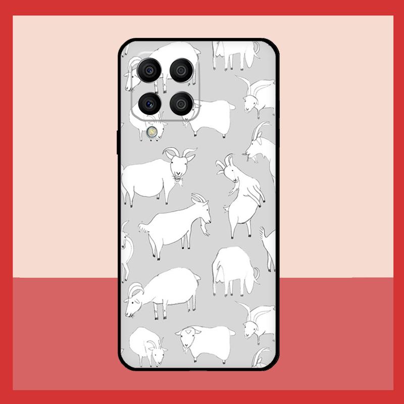 Cute Baby Pygmy Goat Case For Samsung Galaxy M11 M31 M14 M34 M54 M12 M32 M52 M15 M13 M06 M16 M36 M56 M53 M35 M55