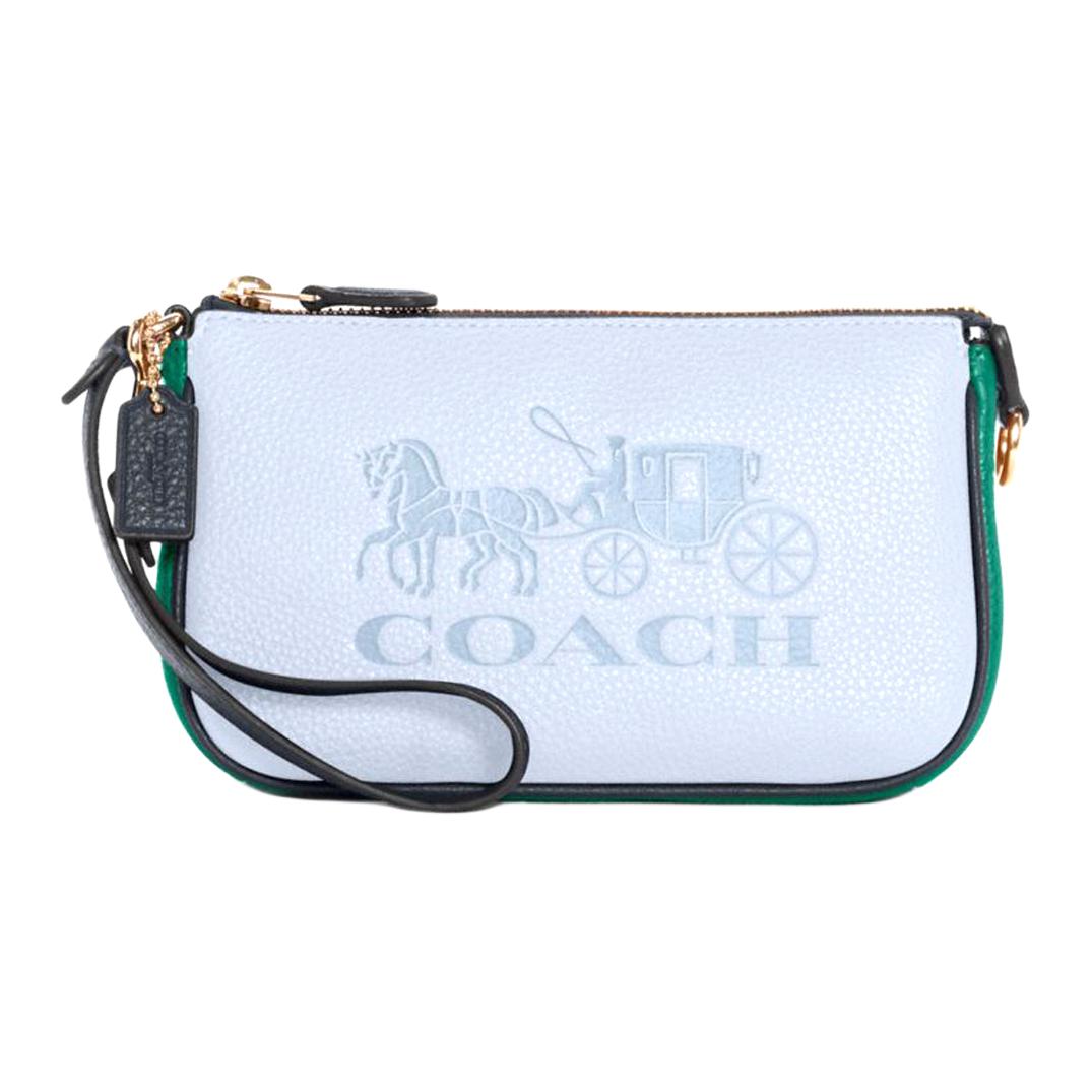 

Coach Nolita 19 Fashion Handheld Shoulder Leather Small Square Bag Crossbody Bag Women bags Light-Blue C5579-IMRGX Basic Set (Bag+Dust Bag)