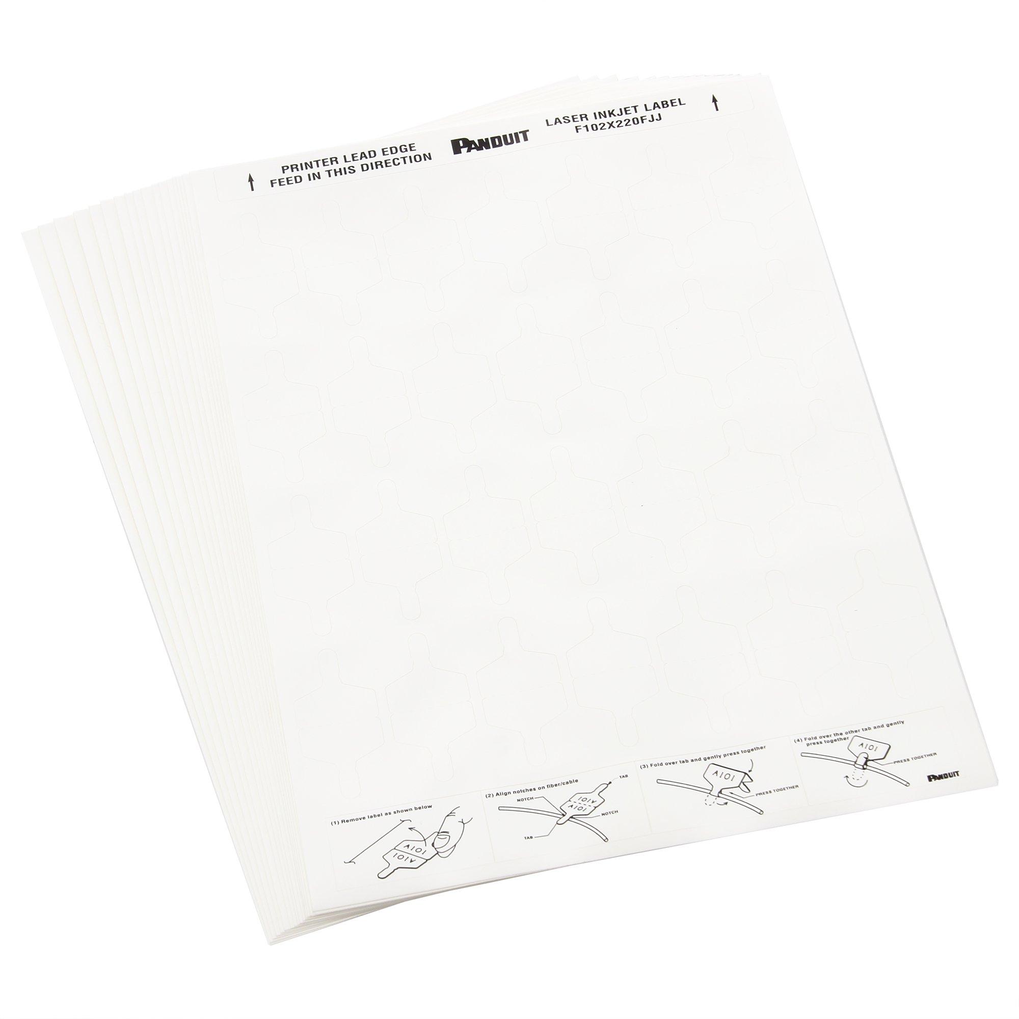 

Самоламинирующиеся флажковые этикетки Panduit для лазерных принтеров F102X220FJJ, белый