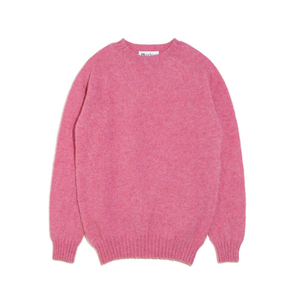Halliobeuseukoteullaendeu Shaggy Dog Crew Neck Sweater - Blush