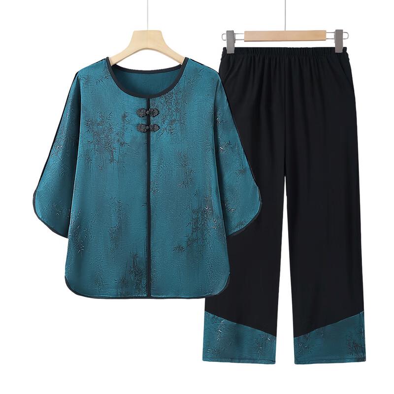 Elderly Women's Fashion Summer Short Sleeve Top