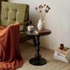 1pc Sofa Side Table Small Creamy Wind Living Room Creative Coffee Table Modern Simple Iron Balcony Small Round Table