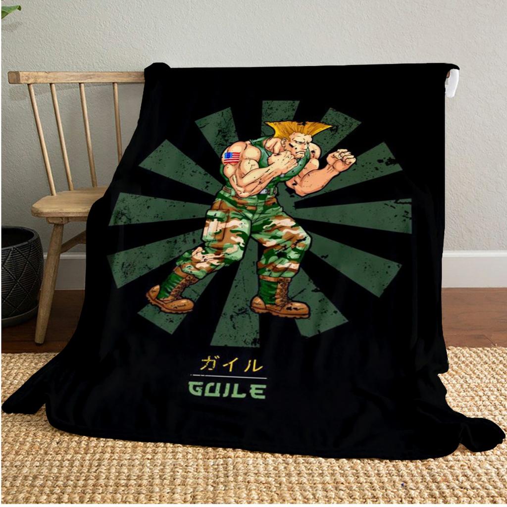 Super Street Fighter Ii Artwork Blanket Soft And Portable All Season Home Bed Sofa Blanket Office Travel Nap Break Warm Blanket