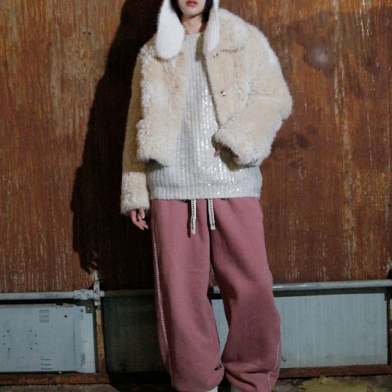 The GREATEST Button Muffler Beanie Ivory