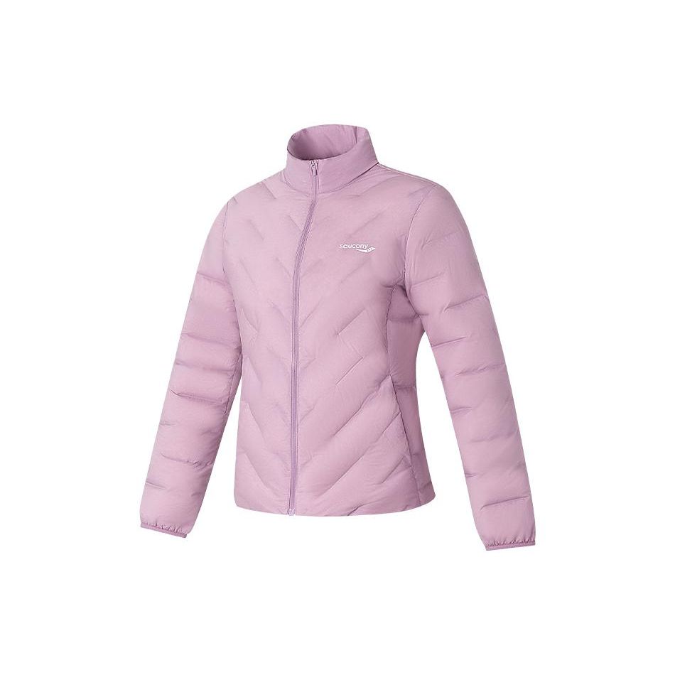 

SAUCONY Принт логотипа Легкая Теплая Повседневная Пуховая Куртка Женская верхняя одежда Романтично-розовый SC1220007-1 S