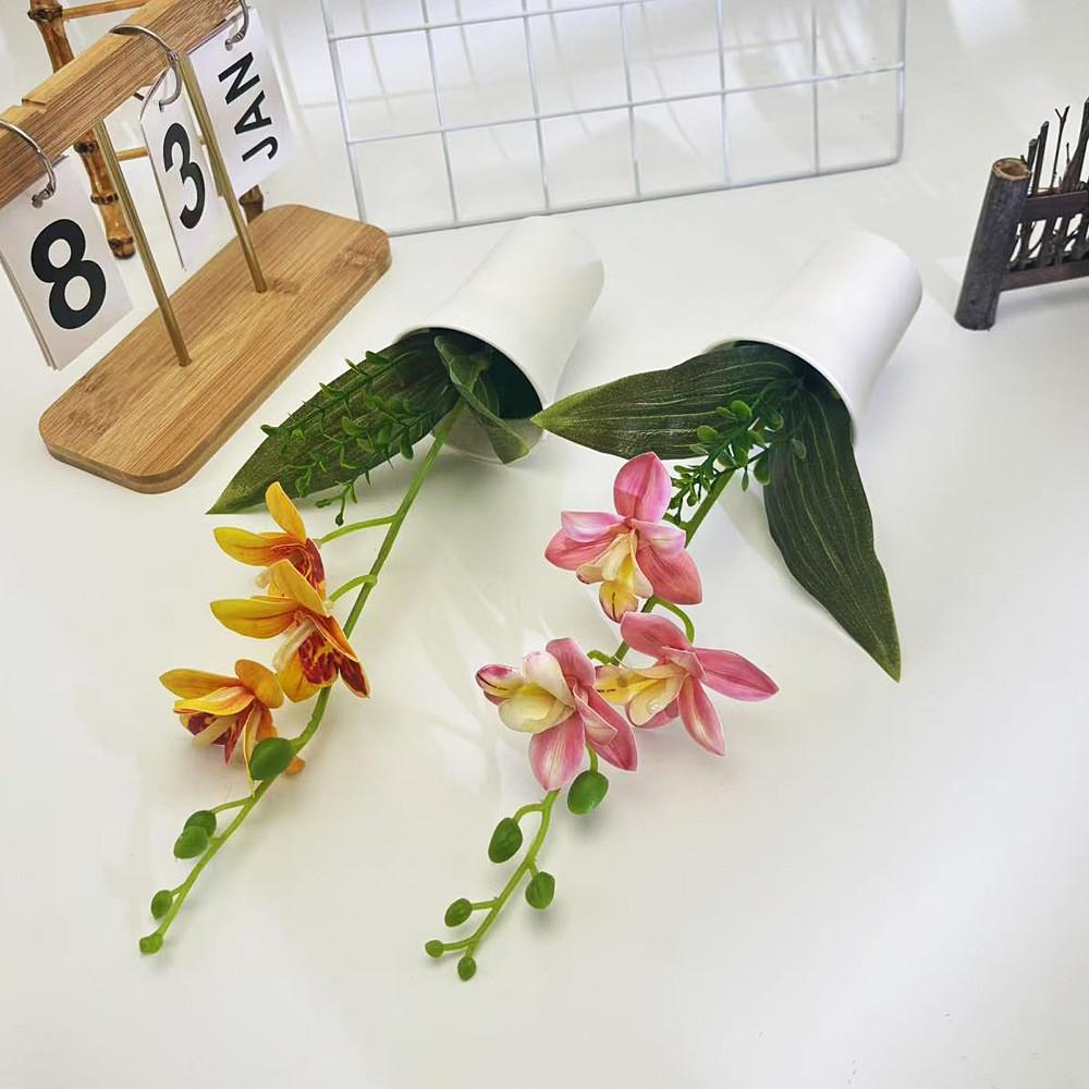Orchid Artificial Plant For Wedding Decor With Realistic Design For Photography And Home Display