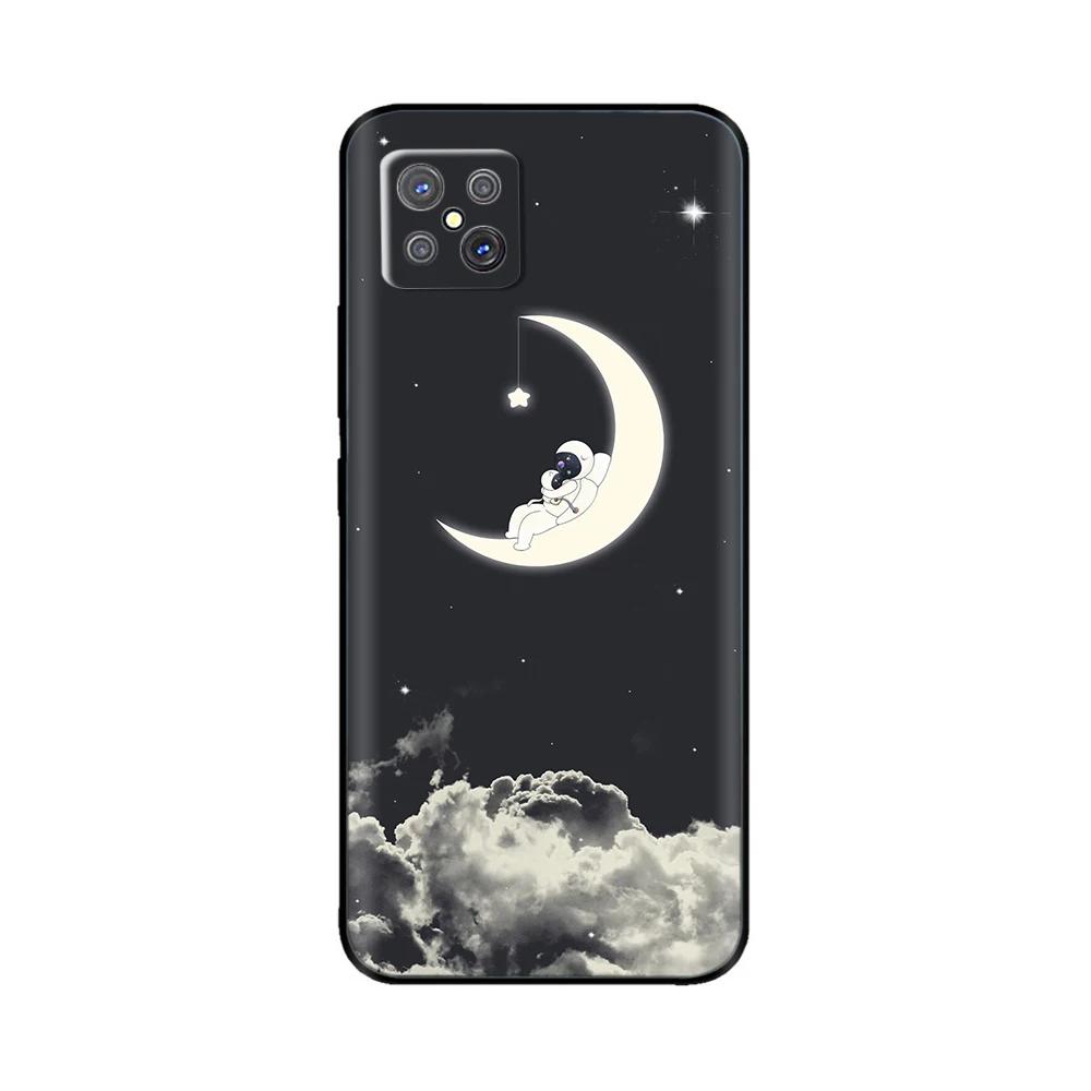 Shockproof Cover For Oppo Reno4 Z 5G Case Animal Painted Black Silicone Soft Phone Back Cover For OPPO A92S Bumper Shell Fundas