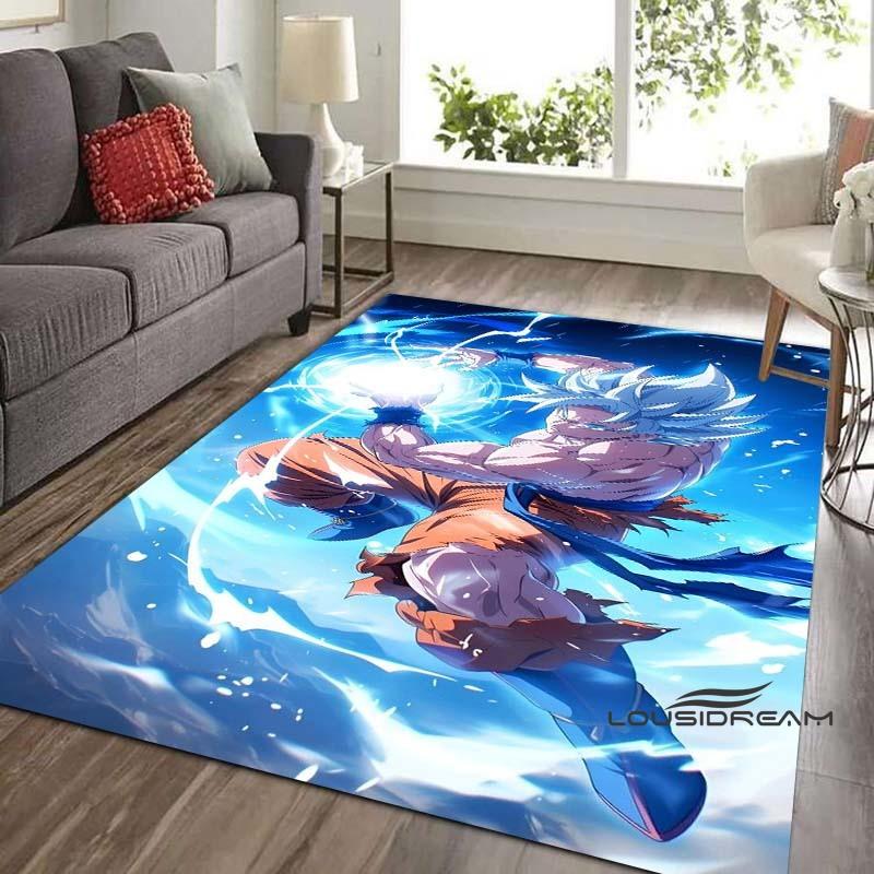 Tappeto Dragon Ball Beerus, Il Dio della Distruzione, Adatto per Camere da Letto, Soggiorni e Balconi; Tappetino Antiscivolo per Pavimenti.