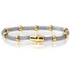 High quality Three stainless steel clasp Bracelets with charms cable mesh bracelet chain bracelet for men or women