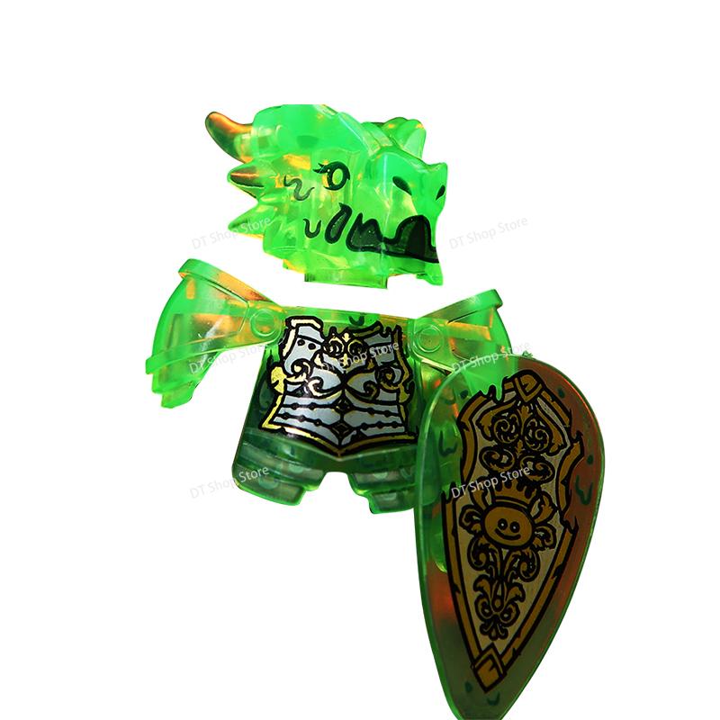 QQ04-7 Dragon Knights Heavy armor Bricks Assemble Building Blocks Action Figures accessories bricks Model Toys Christmas Gifts