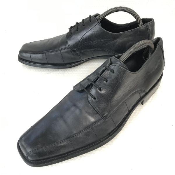 

Lloyd Made in Germany Leather Swirl Moc Dress Shoes Size 8F 26.5cm Black