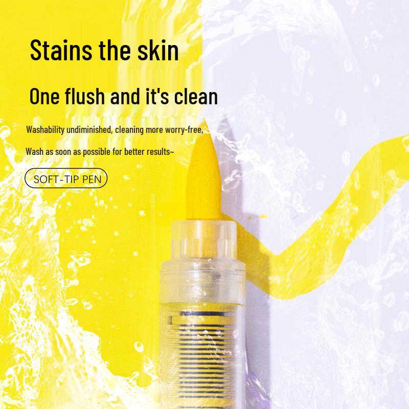 Marker Acrilic Lichid Impermeabil Guan Na cu Vârf Moale pentru Arte Plastice și Graffiti