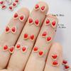 50Pcs Cute Cartoon Mini The Red Bow Nail Art Resin Designer Charms DIY Craft For Nail 3D Decorations Jewelry