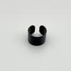 Retro 15mm Einfacher Schwarzer Breiter Ring Für Männer Punk Gothic Rock HIphop Offener Ring Biker Zubehör Unisex Designer Liebhaber Geschenk