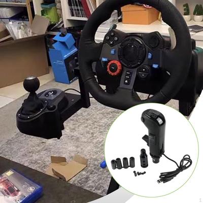 USB Simulátor řazení pro nákladní vozidla, Dárky hlavice řadicí páky Příslušenství volantu Černé pro G920 G923 Herní nástroje