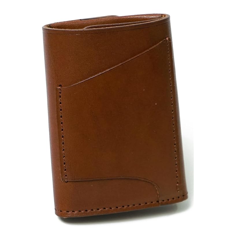 Chestnut bark (kurikawa) tochigi leather trifold wallet men's ladies trifold wallet folding wallet short wallet mini wallet compact genuine leather