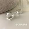 Su Chuang S925 Sterling Silver Minimalist Irregular Textured Ring for Women & Men