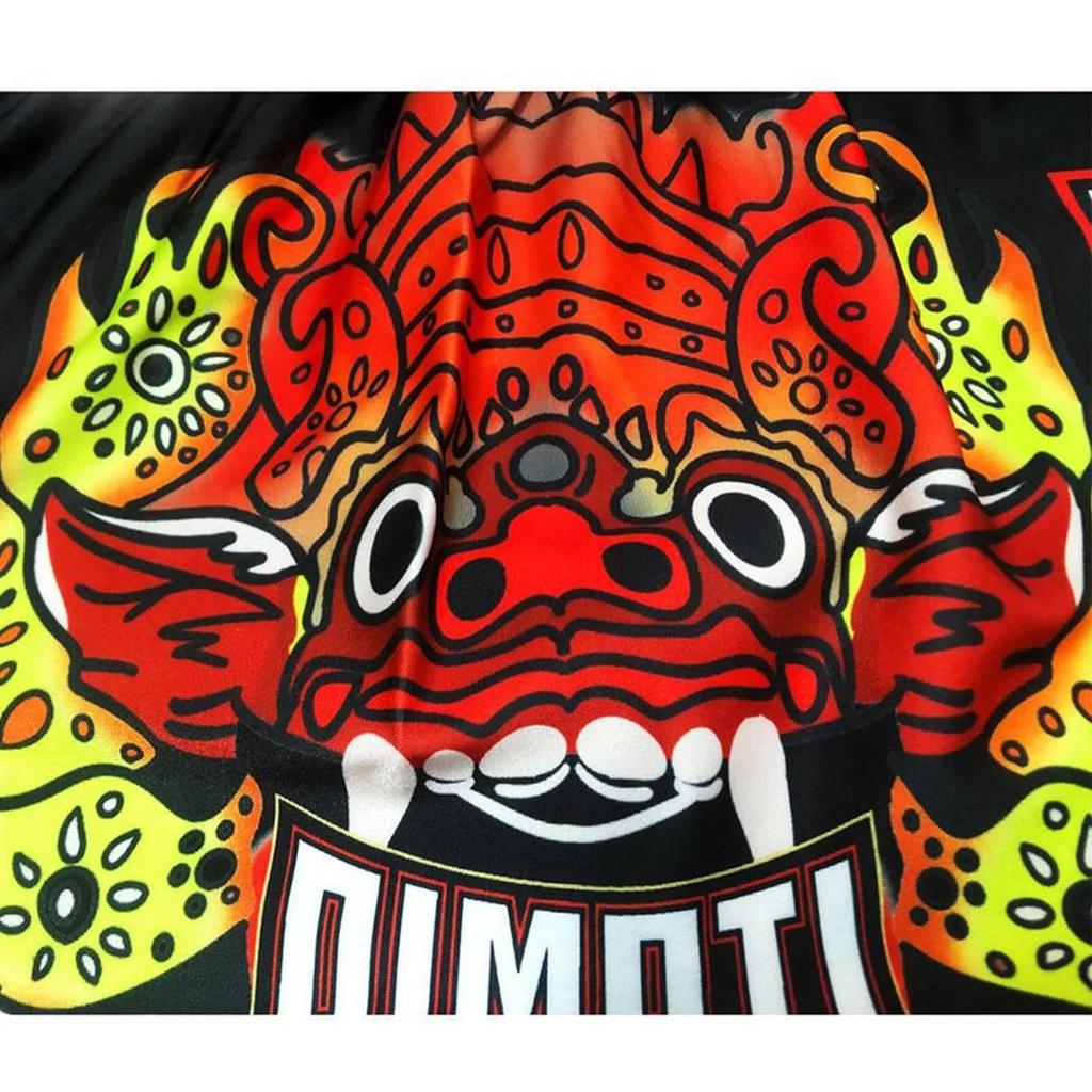 Barong Spirit Lion Leo Muay Thai Kickboxing Boxing MMA UFC Shorts Gym Sport Unisex Men Women Workout Quick Dry Print Elastic High Waist Training