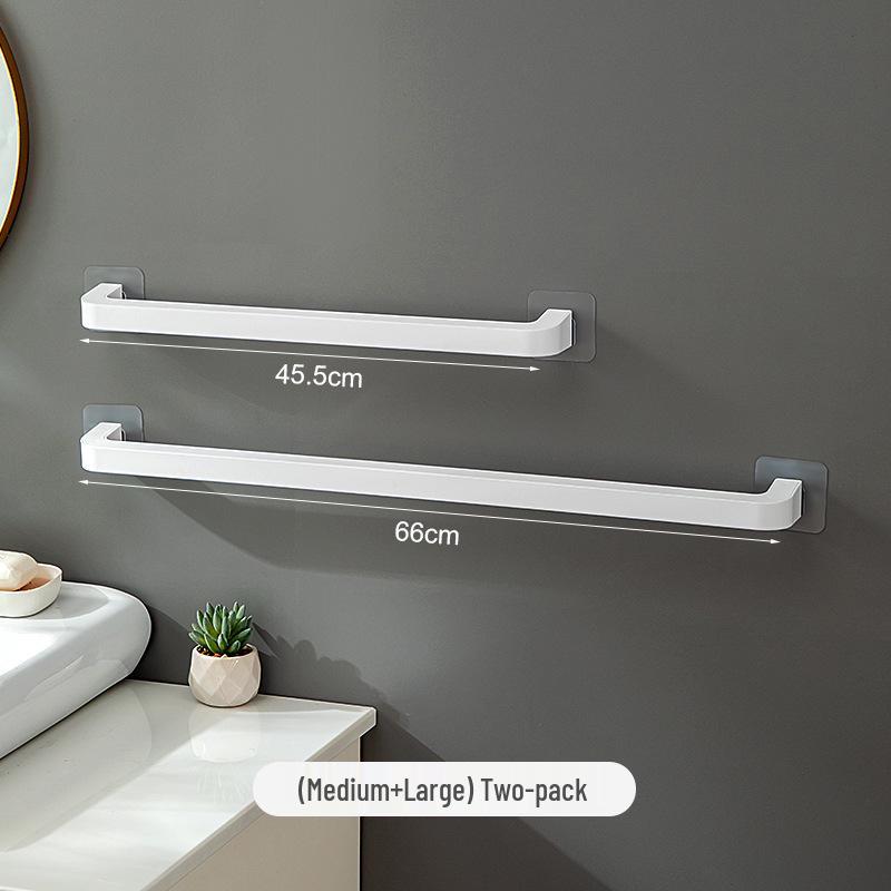 Nordic Minimalist Punch-Free Wall-Mounted Towel Rack - Single Bar
