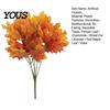 Artificial Flowers for Home Decor Autumn Bouquet, Realistic Plastic Floral Arrangement with Layered Fake Bouquet Leaves And Vines Farmhouse