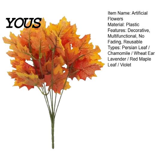 Artificial Flowers for Home Decor Autumn Bouquet, Realistic Plastic Floral Arrangement with Layered Fake Bouquet Leaves And Vines Farmhouse